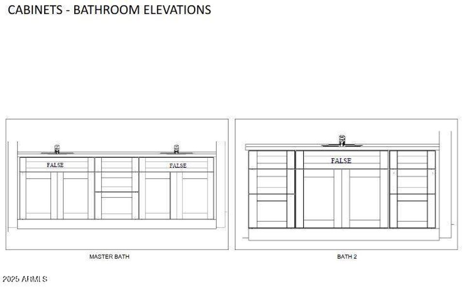 Cabinets - Bathroom Elevations
