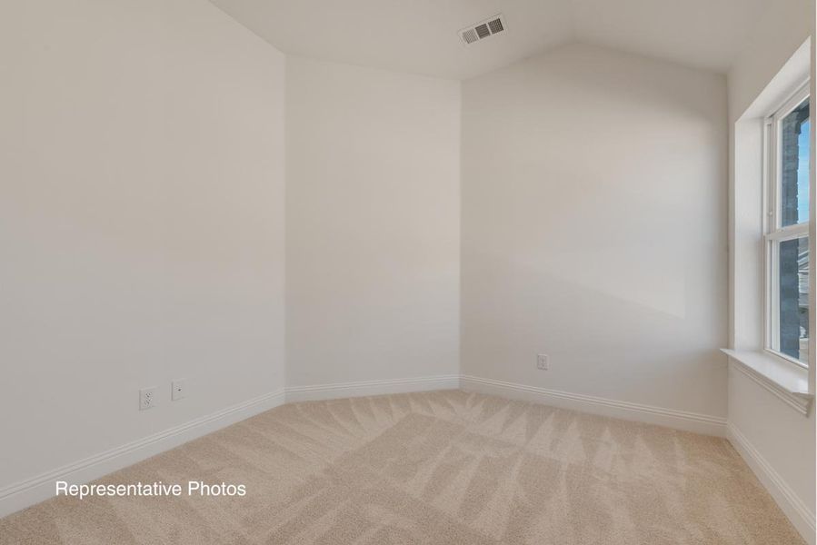 Representative unfurnished interior of a home built from the Grand Emerald III by Grand Homes in Cedar Ridge Estates, Grand Prairie (Image 23). Representative unfurnished interior of a home built from the Grand Emerald III by Grand Homes in Cedar Ridge Estates, Grand Prairie (Image 23).
