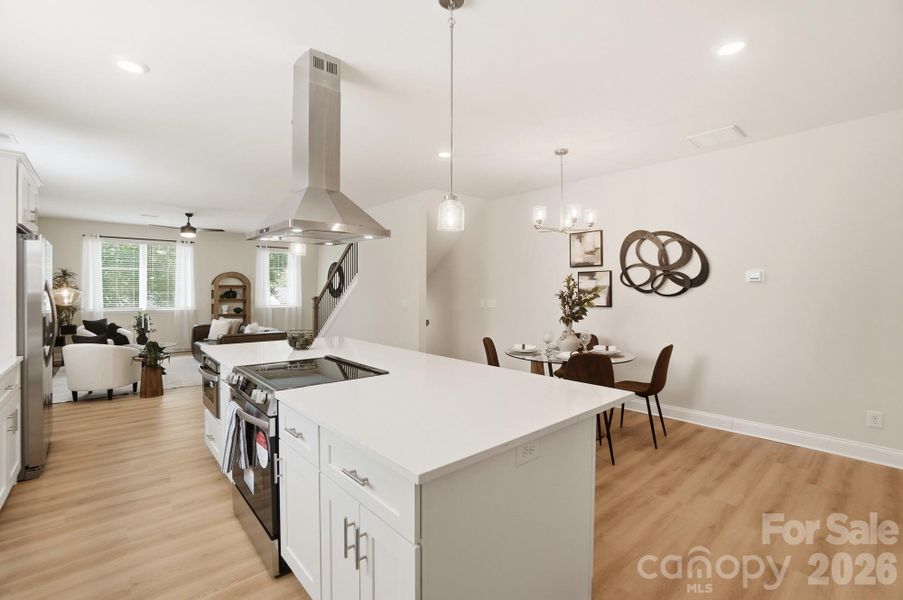 Furnished interior view inside a new home in , Charlotte (Image 19).