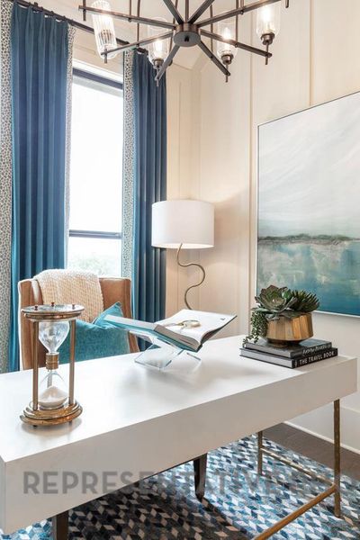 Furnished interior view inside a new home in Parkside On The River: 50ft. lots, Georgetown (Image 27).