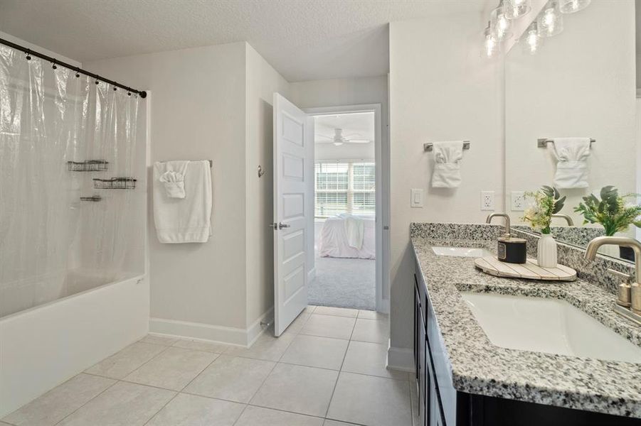 Furnished interior view inside a new home in , Harmony (Image 27).