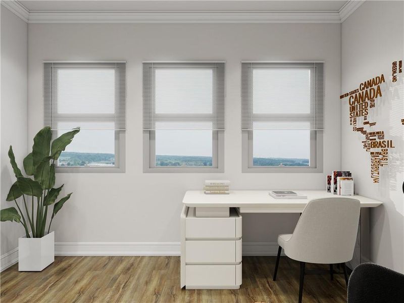 Furnished interior view inside a new home in , Cumming (Image 6).