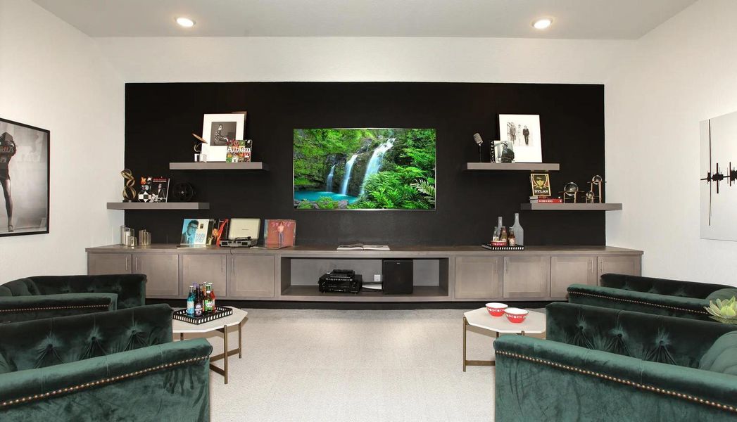 The Lauren II Media Room The Lauren II Media Room