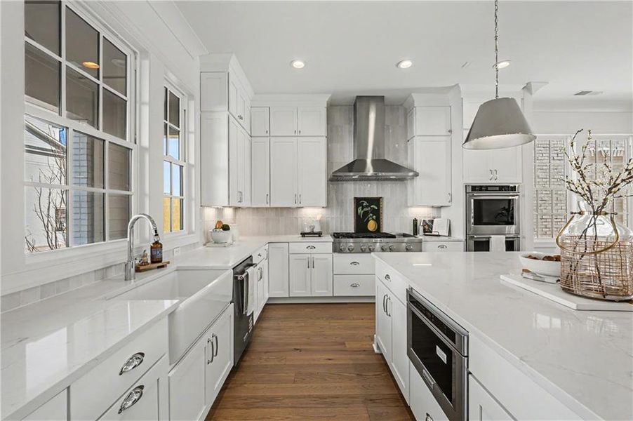 Furnished interior view inside a new home in Mayfair on Main, Alpharetta (Image 21).