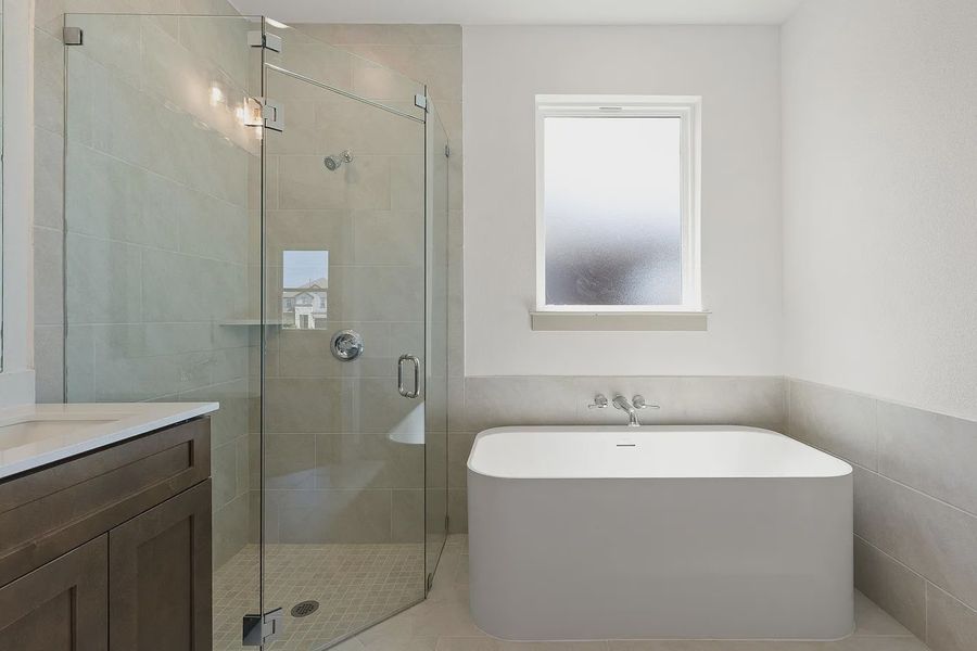 Furnished interior view inside a new home in Enclave at Cele, Pflugerville (Image 13).