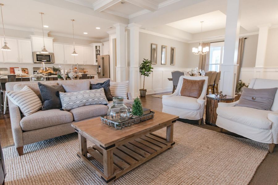 Representative furnished interior of a home built from the McKinley by Bill Clark Homes in The Sanctuary at Sunset Beach, Sunset Beach (Image 96). Representative furnished interior of a home built from the McKinley by Bill Clark Homes in The Sanctuary at Sunset Beach, Sunset Beach (Image 96).
