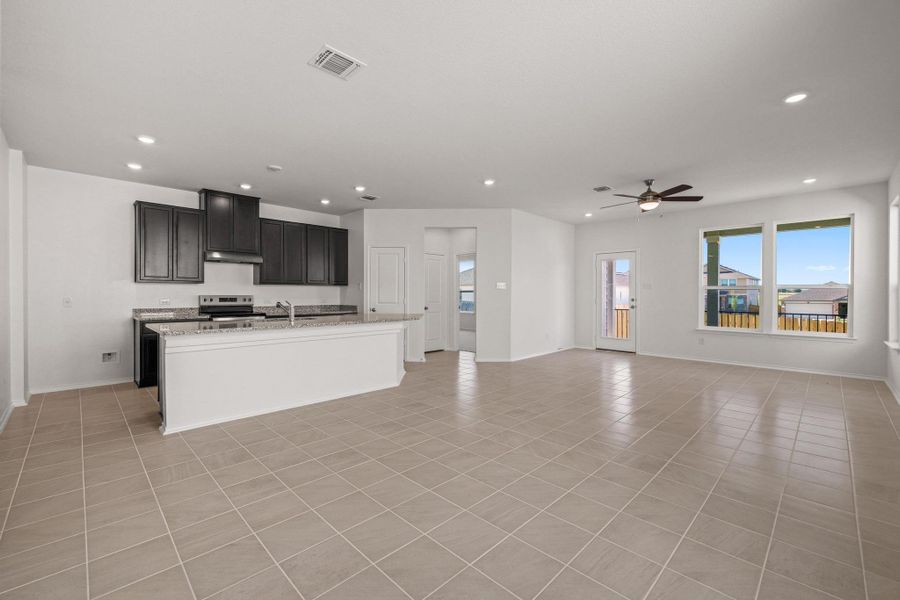 Furnished interior view inside a new home in Sonterra - Cool Water, Jarrell (Image 6).