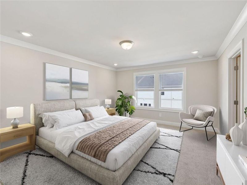Furnished interior view inside a new home in , Lawrenceville (Image 6). Furnished interior view inside a new home in , Lawrenceville (Image 6).