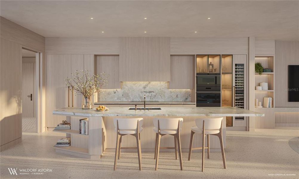 Furnished interior view inside a new home in , St. Petersburg (Image 5).