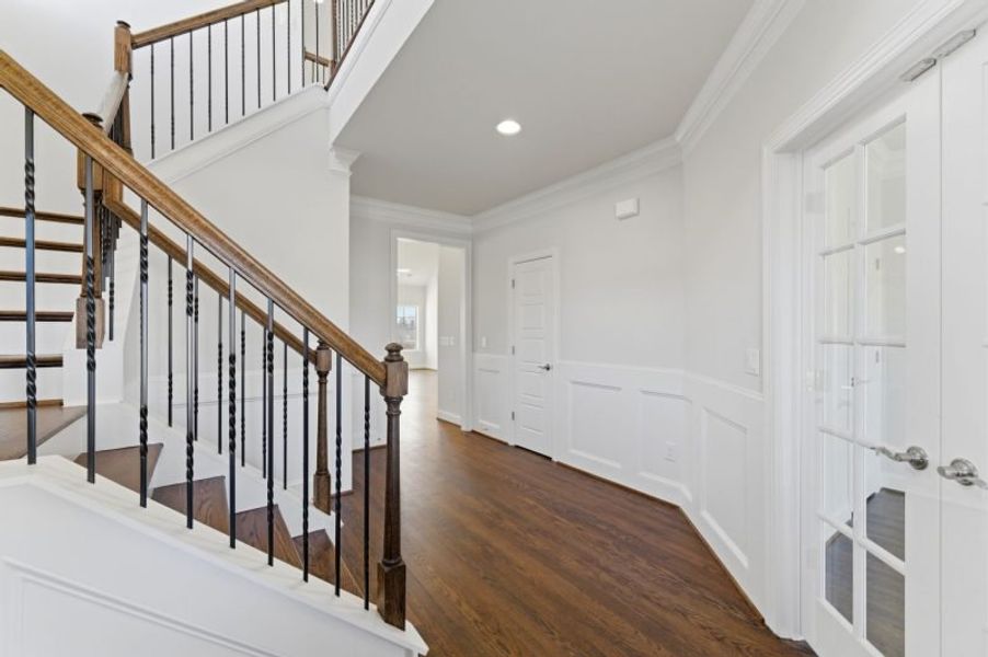 Representative unfurnished interior of a home built from the Hampton by Keystone Homes NC in Preserve at Carriage Cove, Oak Ridge (Image 27).