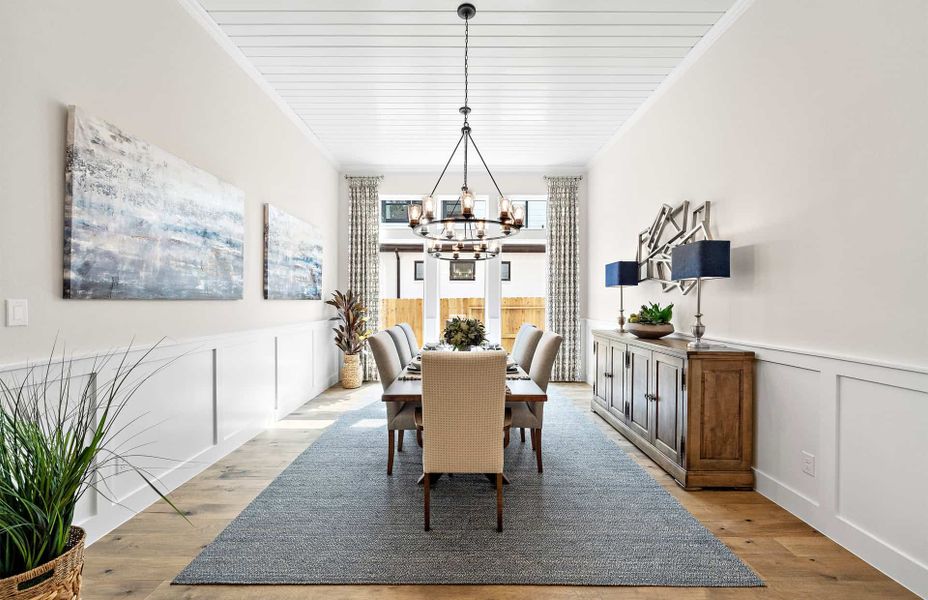 Furnished interior view inside a new home in Artavia 70′, Conroe (Image 8).