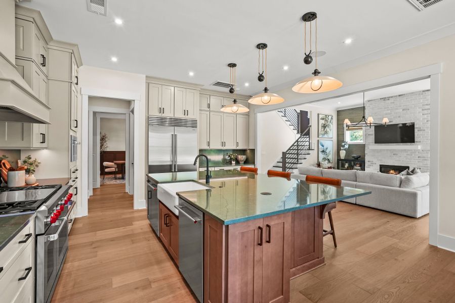 Representative furnished interior of a home built from the Hampton by John Wieland in McCoy Farm, Wesley Chapel (Image 9).