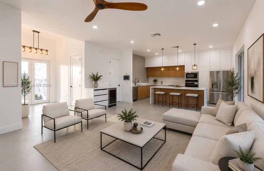 Furnished interior view inside a new home in , Cape Coral (Image 45). Furnished interior view inside a new home in , Cape Coral (Image 45).