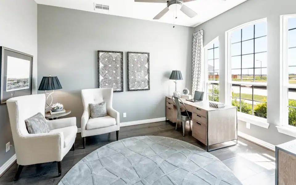 Furnished interior view inside a new home in High Park Hill, Arrington (Image 7).