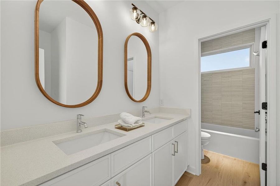 Furnished interior view inside a new home in , Atlanta (Image 33).