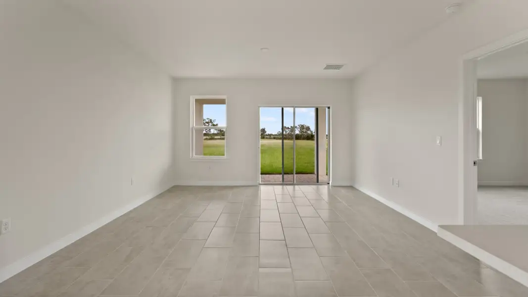 The Naples Living Area Quick Move-In Home at Willowbrook North by DRB Homes in Winter Haven, FL