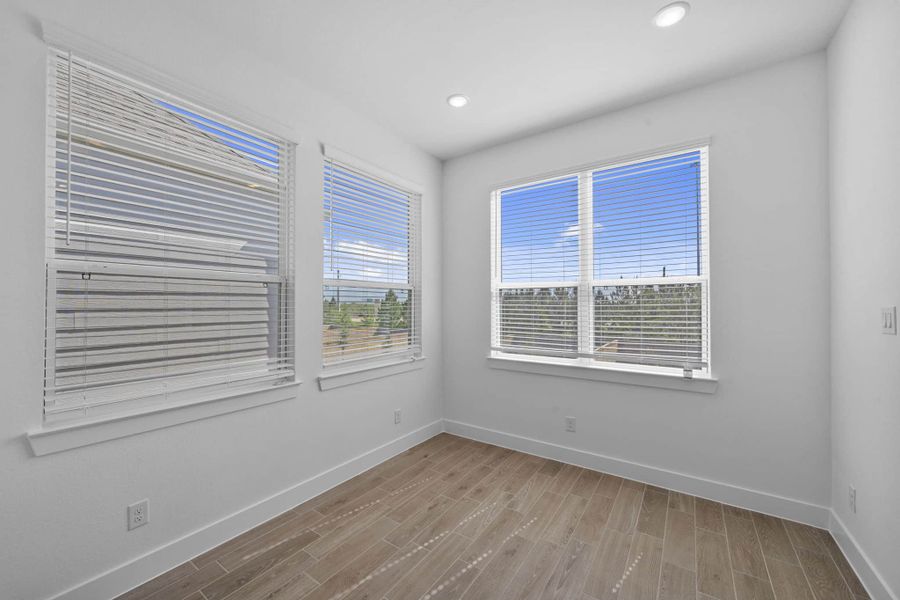 Spacious, unfurnished interior of a new home in Bridgeland, Cypress (Image 29). Spacious, unfurnished interior of a new home in Bridgeland, Cypress (Image 29).