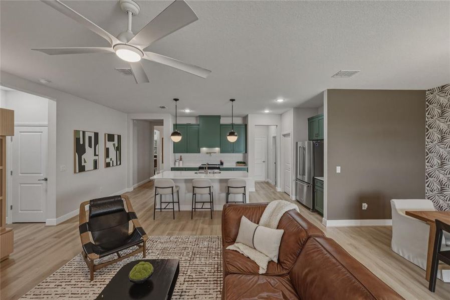 Furnished interior view inside a new home in , San Antonio (Image 7).