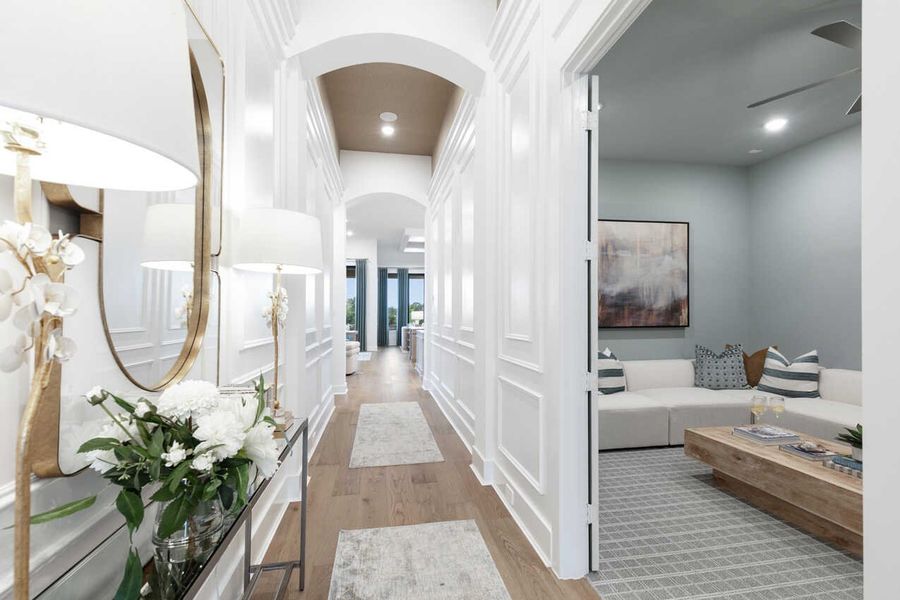 Representative Entry/Entertainment Room - some options shown