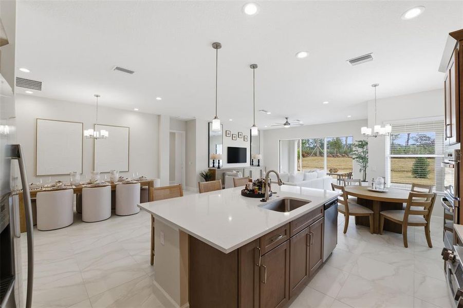 Furnished interior view inside a new home in Valencia Ridge, Wesley Chapel (Image 26).