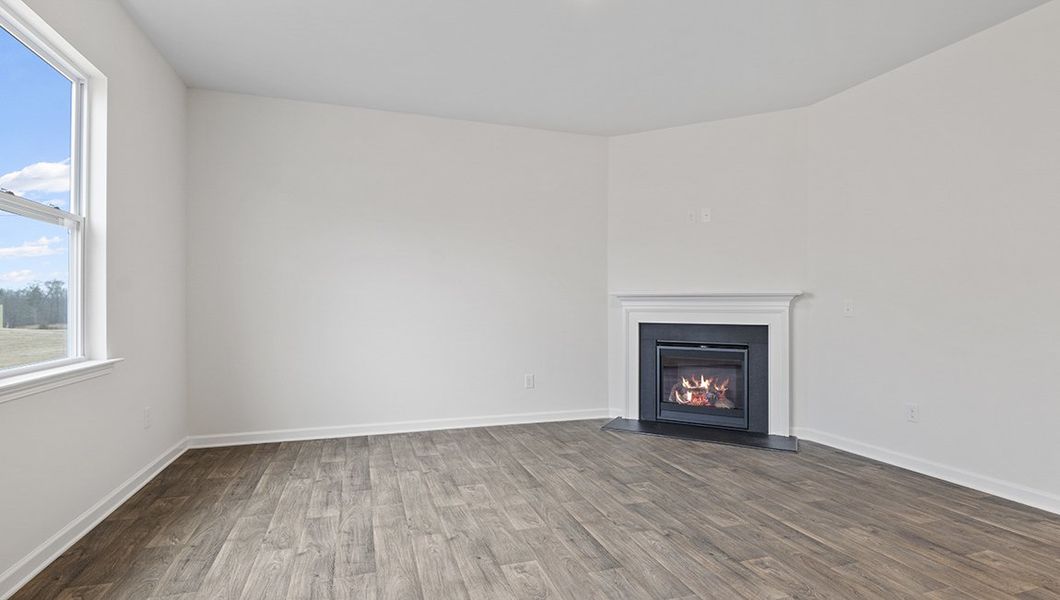 Representative unfurnished interior of a home built from the Macon by D.R. Horton in Lakestone, Woodruff (Image 13).