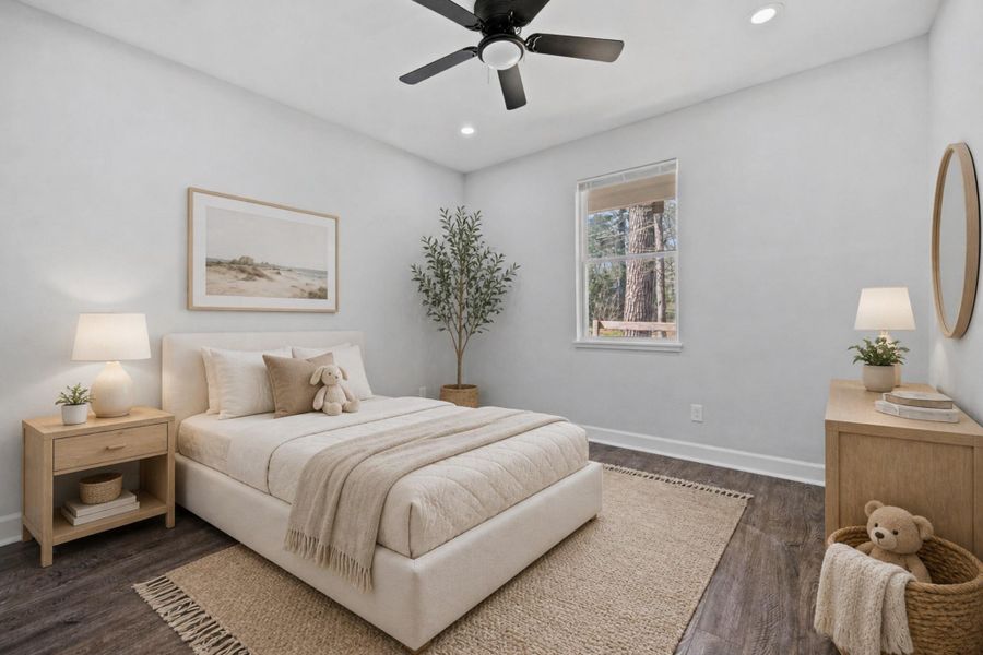 Furnished interior view inside a new home in , Shepherd (Image 4).