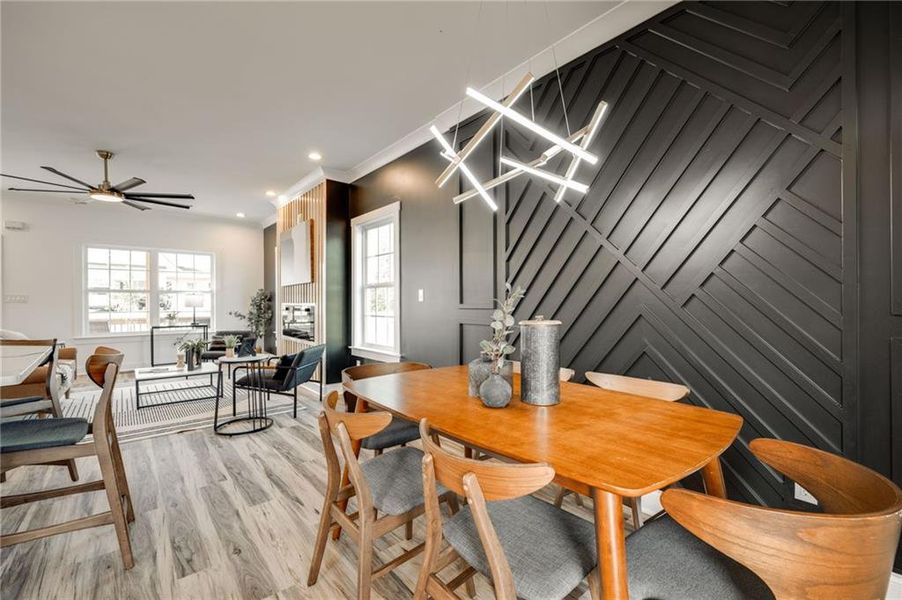 Furnished interior view inside a new home in , Rossville (Image 11).