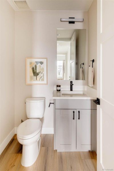 Furnished interior view inside a new home in A Line Townhomes, Denver (Image 16).