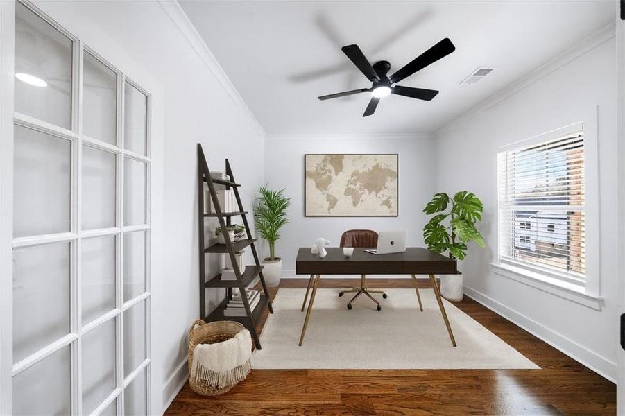 Furnished interior view inside a new home in Silvercrest Lakes, Acworth (Image 18).