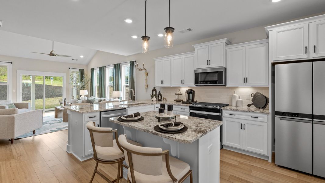 Representative furnished interior of a home built from the Finley by DRB Homes in Woodglen, Piedmont (Image 28).
