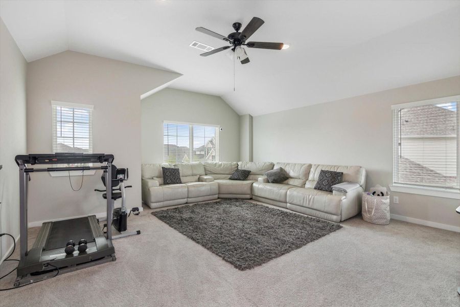 Furnished interior view inside a new home in Marvida, Cypress (Image 12).