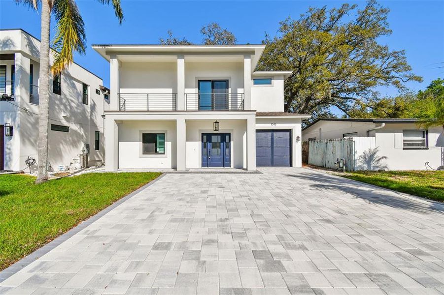 Front exterior of a new home in , Safety Harbor, FL, highlighting curb appeal (Image 23).