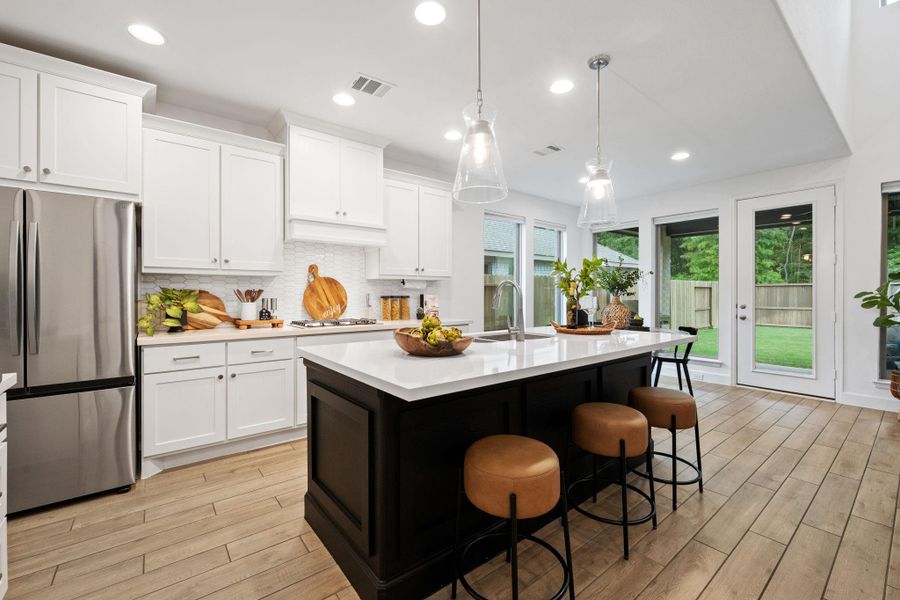 Furnished interior view inside a new home in The Highlands, Porter (Image 7).