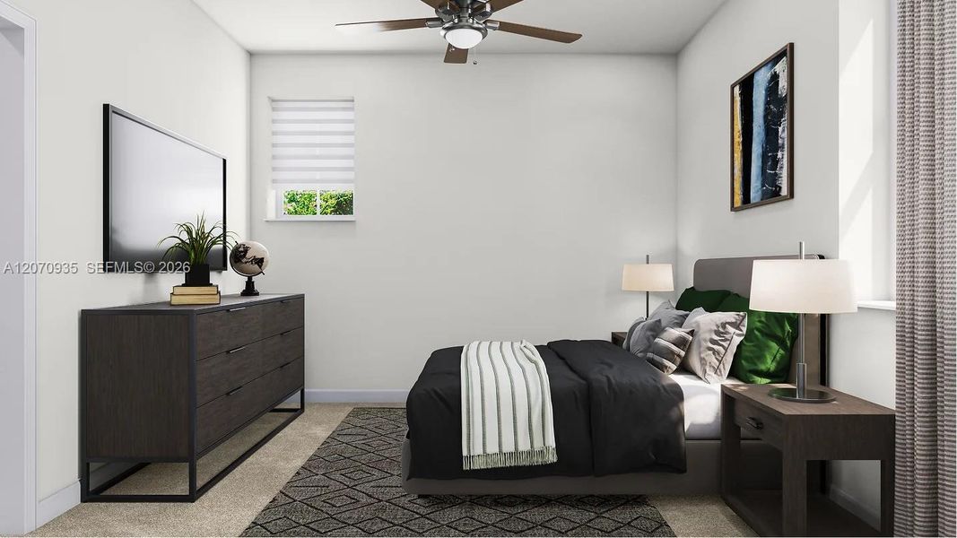 Furnished interior view inside a new home in , Miami (Image 8).