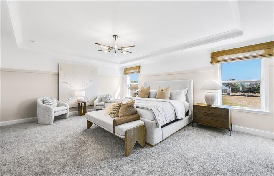 Furnished interior view inside a new home in Haverhill Estates, Dacula (Image 33).