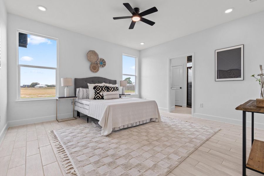 Furnished interior view inside a new home in , McDade (Image 8).