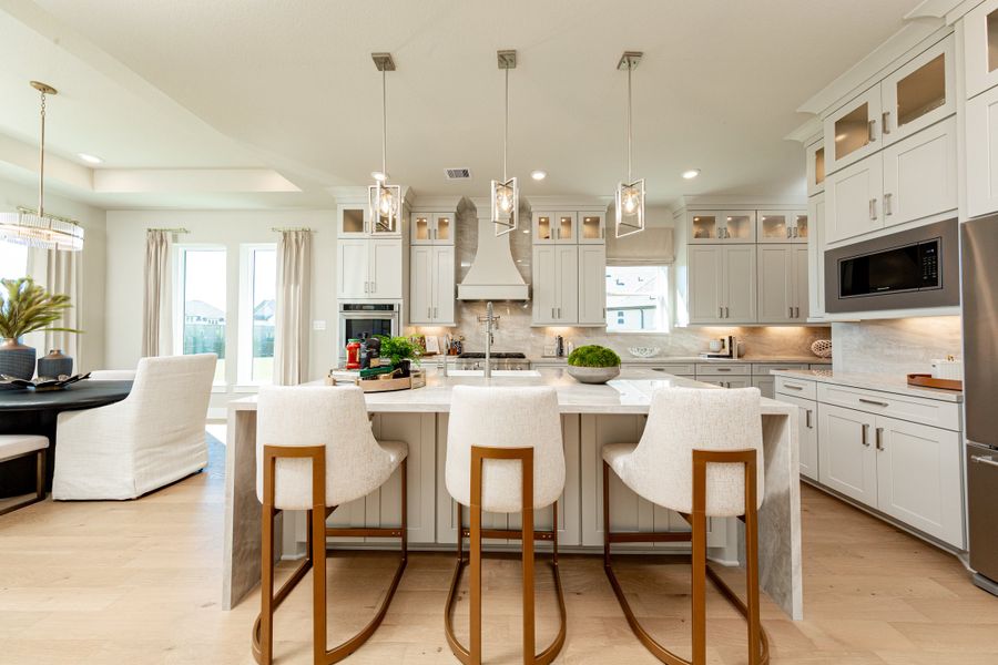 Representative furnished interior of a home built from the Northcliffe by Beazer Homes in Amira: Hilltop Collection, Tomball (Image 4).