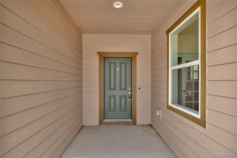 Exterior details and patio area of a home in , Peyton (Image 22).