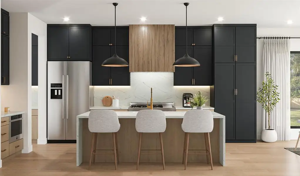 Furnished interior view inside a new home in , Dallas (Image 3).