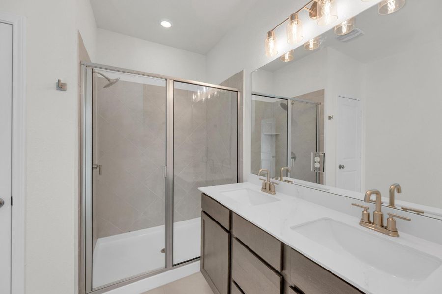 Furnished interior view inside a new home in Retreat at San Gabriel, Georgetown (Image 5).