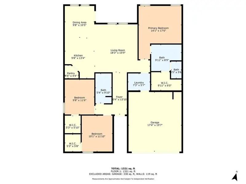 2D floor plan layout of this home in , China Spring, TX (Image 3).