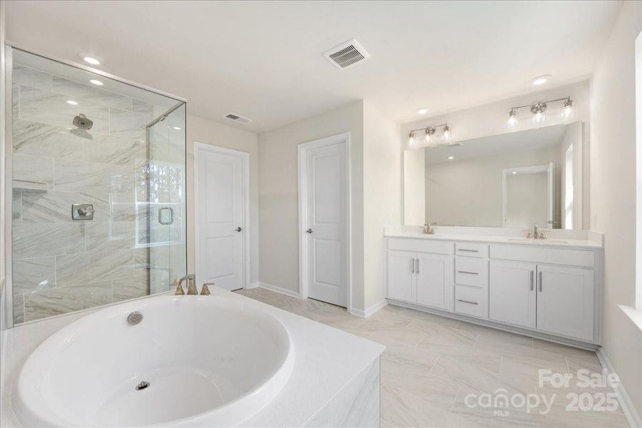 Huge and Elegant Primary Bath.