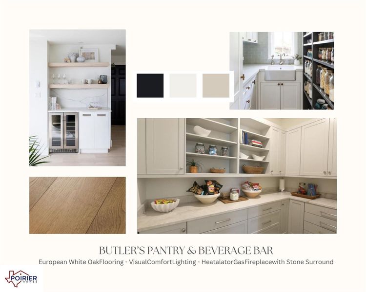 Finish selections - butler's pantry. Finish selections - butler's pantry.