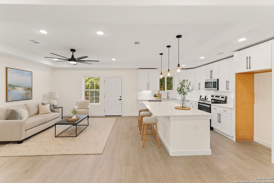 Furnished interior view inside a new home in , Canyon Lake (Image 3). Furnished interior view inside a new home in , Canyon Lake (Image 3).