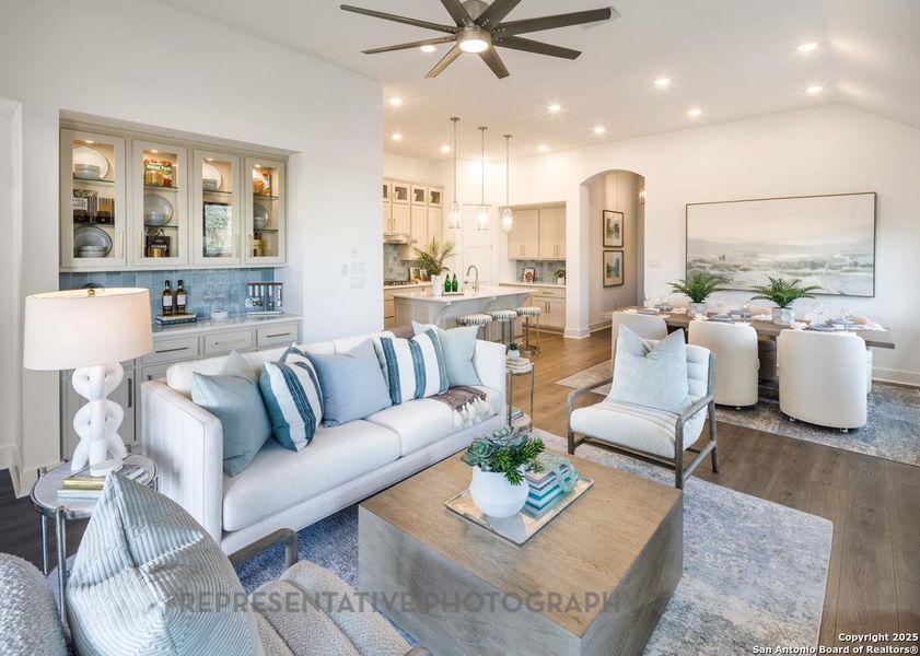 Furnished interior view inside a new home in Prominence, San Antonio (Image 23).