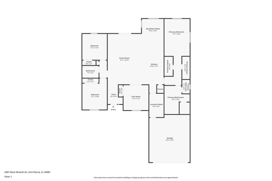 2D floor plan layout of this home in , Palm Bay, FL (Image 3). 2D floor plan layout of this home in , Palm Bay, FL (Image 3).