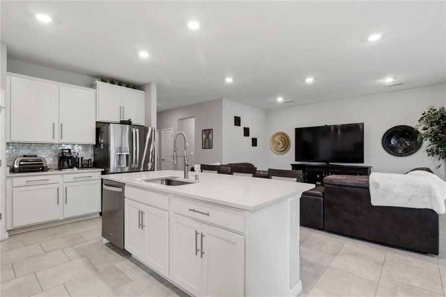Furnished interior view inside a new home in , San Antonio (Image 8).