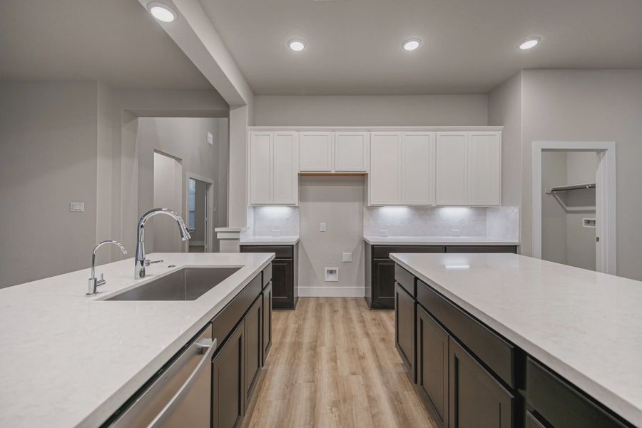 Representative furnished interior of a home built from the Kaylee by Chesmar Homes in Heimer Estates at Garden Ridge, Garden Ridge (Image 6).