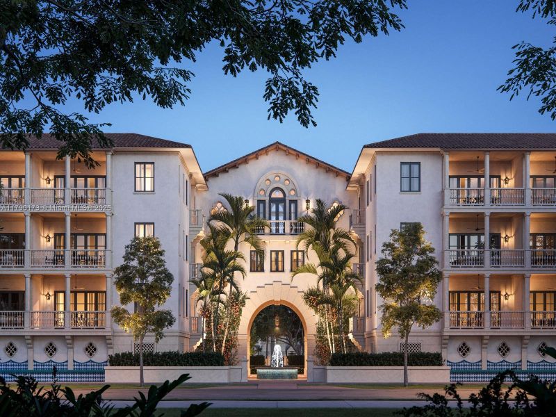 Front exterior of a new home in The Village at Coral Gables, Coral Gables, FL, highlighting curb appeal (Image 2).