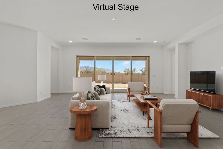 Furnished interior view inside a new home in Montelena, Marana (Image 3). Furnished interior view inside a new home in Montelena, Marana (Image 3).